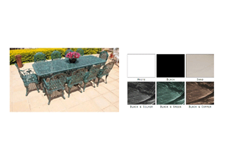 Mesa King Grape de 10 lugares com 100 cm x 300 cm