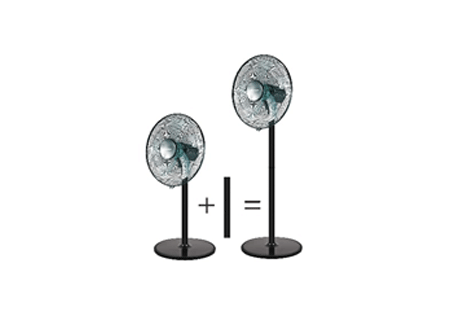 2 in 1 Stand & Pedestal Fan  40cm 50W