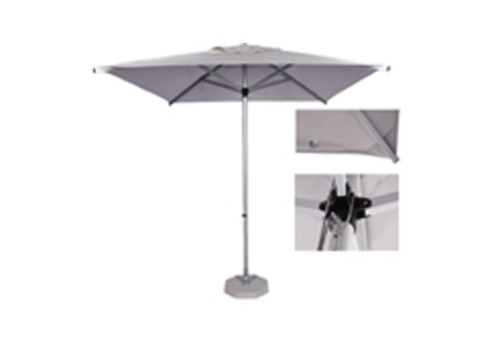 2.35m Square Alu Umbrella-Ecru