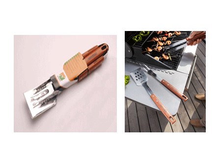 3 In 1 Braai Set Wood
