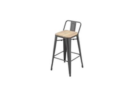 Bar Stool Oxford Steel Acacia