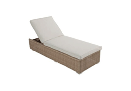 COSTARICA SUNLONGER ALU RATTAN W/CUSHION