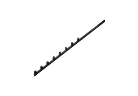Electric fence bracket straight square tube 8L