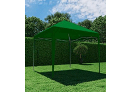 Gazebo Origami Fold-able NATERIAL 295cm x 295cm Dark Green