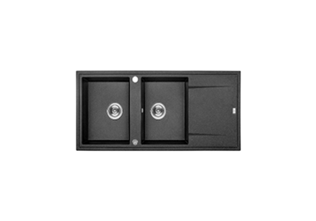 Laveo Megalo Granite Sink 2 Bowl with Drainer