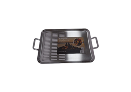 Lifespace Large Braai Breakfast Pan - Half Perforated Base