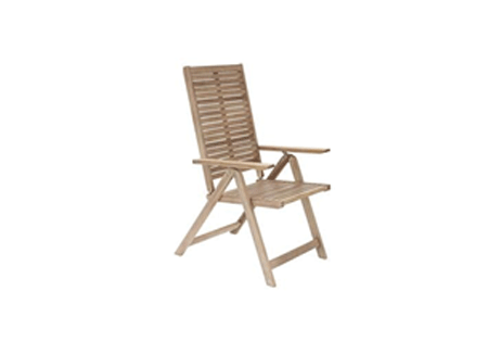 Multi-Position Armchair Naterial Solaris Origami Acacia