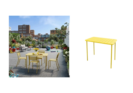 Mesa de jantar ao ar livre Café