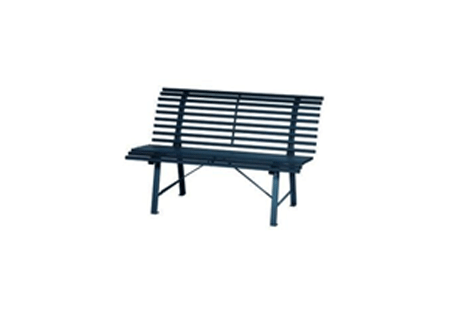 PARK BENCH 150X72XH81CM,STEEL,CHARCOAL GREY