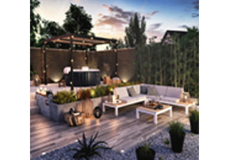 PERGOLA FULL ALUMINIUM 300 CM X 300 CM ANTHRACITE