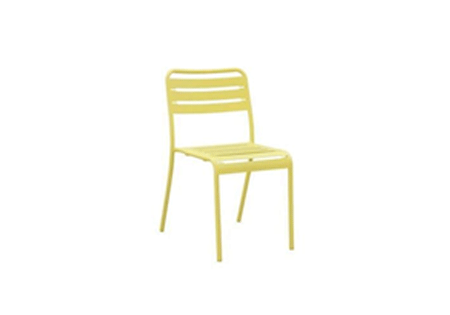 Patio Chair Dining Chair Cafe Full Steel Slats