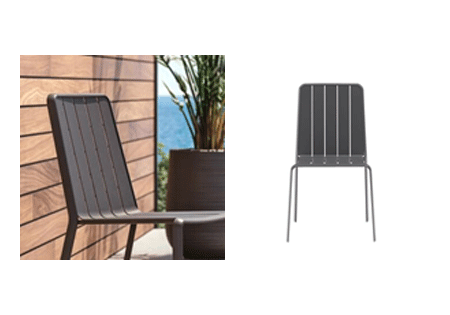 Patio Chair Dining Chair Idaho Full Alu Dark Grey
