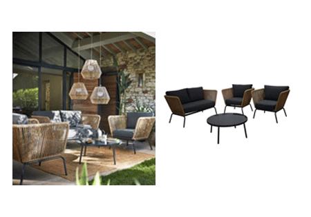 Patio Furniture Set Macao Anthracite