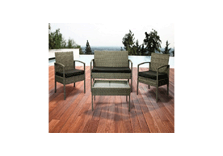 Rattan Miami - 4pc Marbled Grey - New