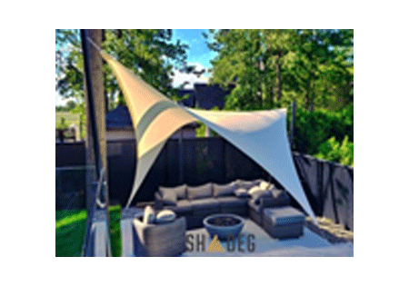 Shade Sail Beige Shadeg Ultrablock 325GSM 300cm ×300cm quadrados