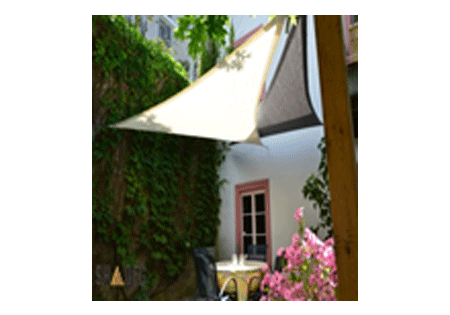 Shade Sail Beige Shadeg Ultrablock 325GSM 500cm x 400cm × 300cm triangle