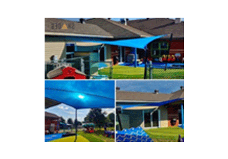 Shade sail blue Shadeg Ultrablock 325GSM 300cm ×300cm Square
