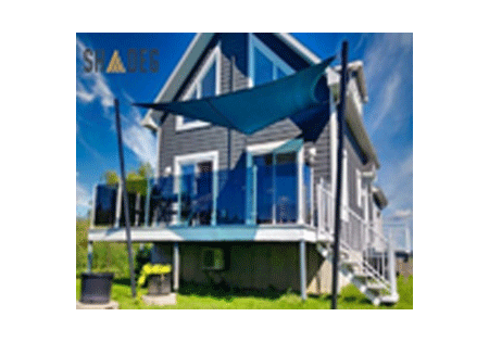 Shade sail blue Shadeg Ultrablock 325GSM 600cm ×300cm Rectangle
