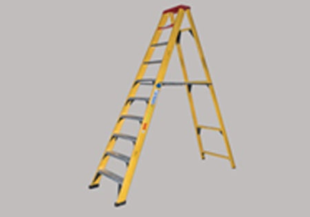 Step ladder A-frame 10 Step Fibreglass GRAVITY