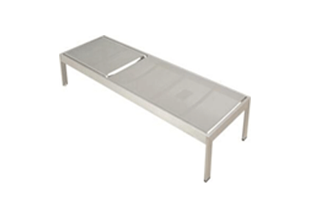 Sun Lounger ALBANY Aluminium