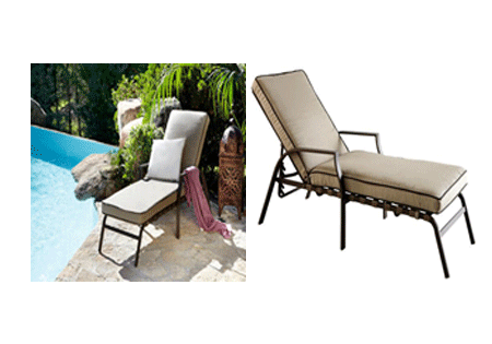 Sun Lounger ROMA Aluminium 195 cm x 66 cm x 93 cm