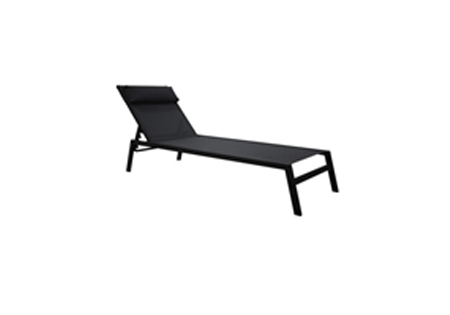 Sunlounger Riba Textylene  With Head Patio Cushion Steel