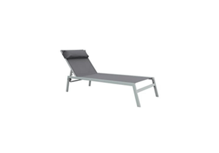 Sunlounger Riba Textylene  With Head Patio Cushion Steel