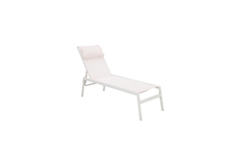 Sunlounger Riba Textylene  With Head Patio Cushion Steel