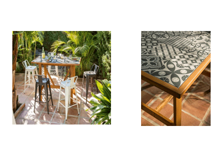 Table High Rectangular Soho 139 cm X 72 cm X 95 cm