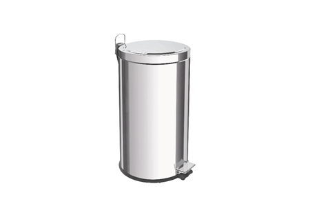 Tramontina 1 Million Cycle Steps Warranty Stainless Steel Trash Bin 30lt