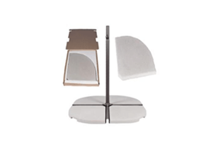 Umbrella Base 13Kg Slice Grey