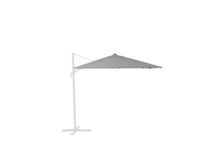 Umbrella Replacement Cover Aluminium Dark Grey 290 cm x 290 cm NATERIAL