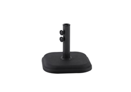 Umbrella base square concrete charcoal grey steel 35cm x 35cm x 31cm 12kg