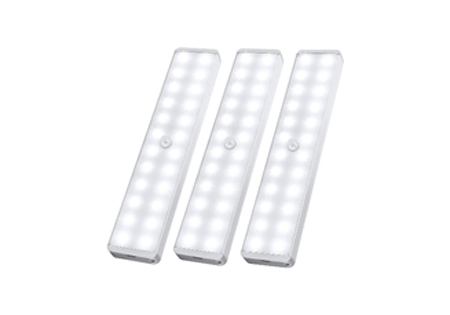 30 LED Rechargeable Motion Sensor Lights - Set of 3