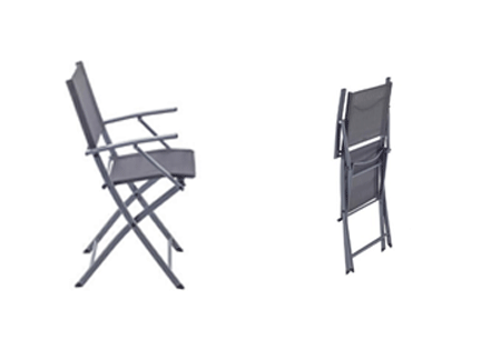 Cadeira Poltrona Emys Origami Aço Cinza Escuro NATERIAL