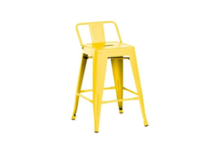 Chair Soho  Stool 66 cm High With Backrest