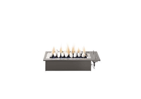 Drop In 1000 CHAD O CHEF Gas Fireplace Silver