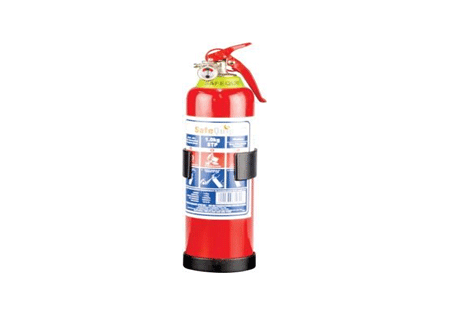 Fire extinguisher & bracket SAFE QUIP 1kg