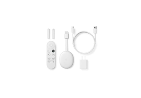 Google - Chromecast 4k with Google TV - Snow - Refurb