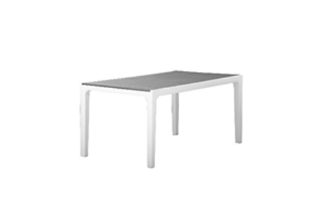 Keter Harmony 6-Seater Dining Table - Grey/White