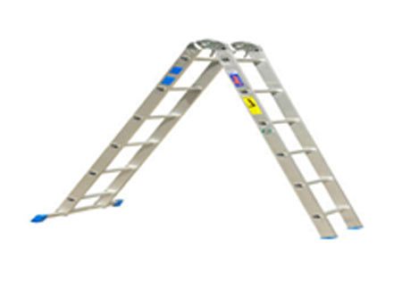 Ladder Dual Function 6/12 step Aluminium GRAVITY