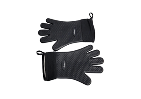 Lifespace Heat Resistant Silicone Gloves (pair) - Cotton Lined, Fully Washable