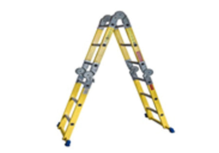 Multi Purpose Ladder Fibreglass, 6 Steps as a A frame, 12 Steps as a Straight Ladder SUPERLIGHT