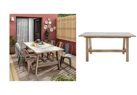Outdoor Dining Table Soho Heritage Light Brown