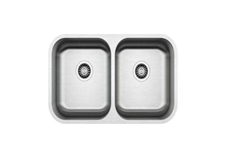 PARKER double kitchen sink stainless steel anti-scratch L80cm x W45.5cm