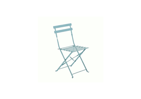 Patio Chair Flora Origami Chair Steel Aqua