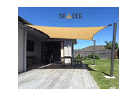 Shade Sail Beige Shadeg Ultrablock 325GSM 500cm ×500cm Square