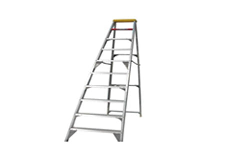 Step ladder A-Frame 8 step aluminium gravity