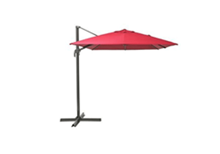 Umbrella Aura Aluminium Rectangular 290 cm x 390 cm Red NATERIAL