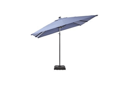 Umbrella NATERIAL with LED Lights and Base Aluminium 290cm x 290cm NATERIAL